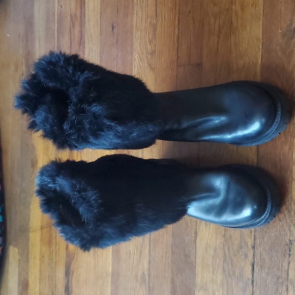 Tory Burch Joni Fur Cuff Moto Boot - Picture 6 of 16